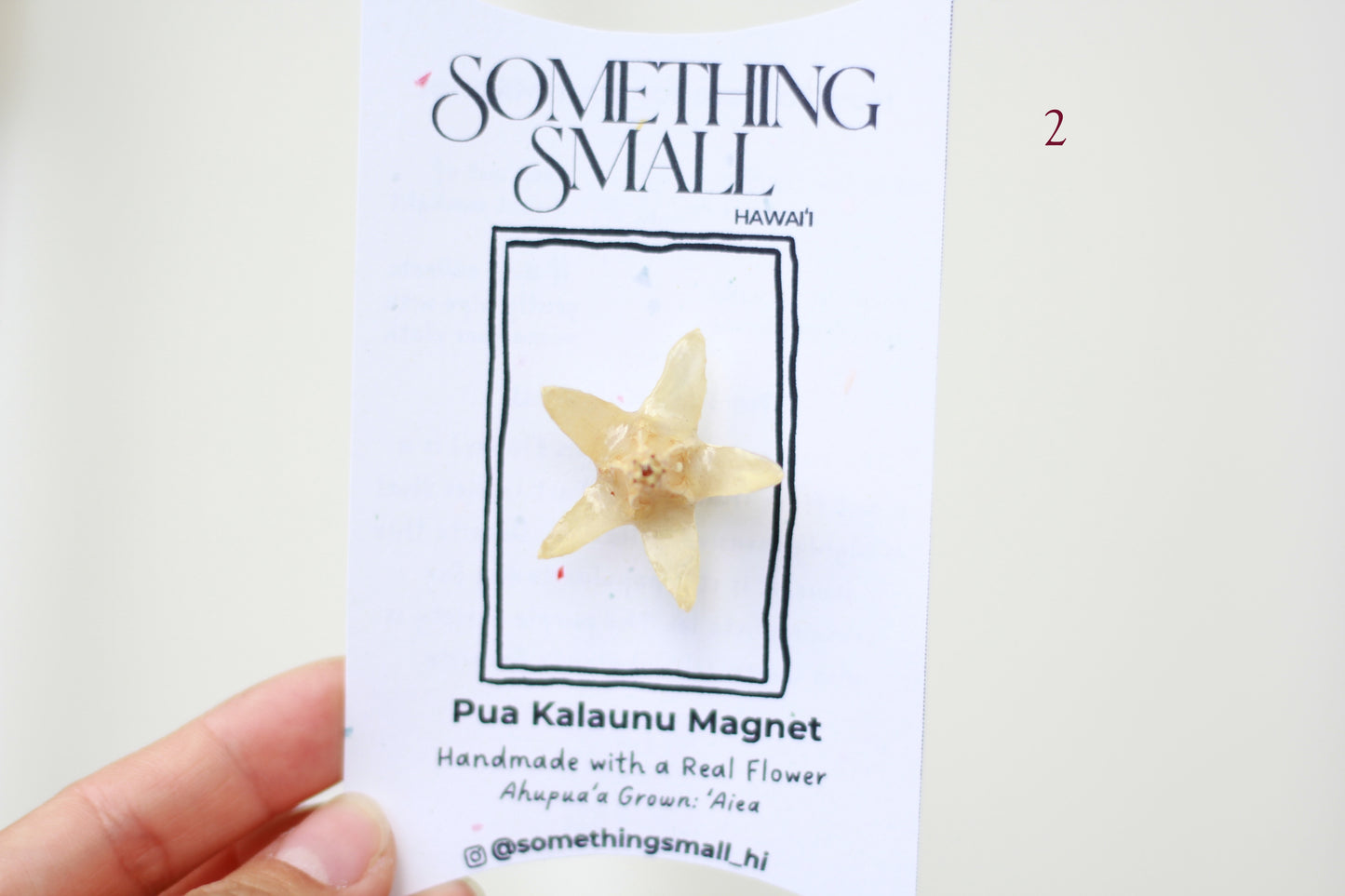 White Pua Kalaunu - 1pc